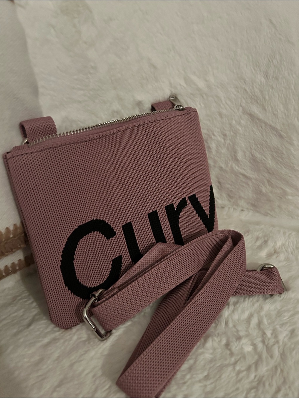 Curves mini knit(Dusty Rose )Crossbody